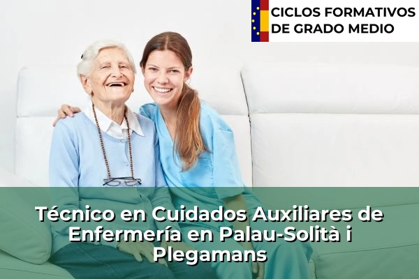 Técnico en Cuidados Auxiliares de Enfermería en Castelló d'Empúries 169 Técnico en Cuidados Auxiliares de Enfermería en Palau-Solità i Plegamans