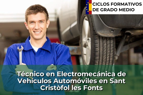 Técnico en Electromecánica de Vehículos Automóviles en La Palma de Cervelló 197 Técnico en Electromecánica de Vehículos Automóviles en Sant Cristòfol les Fonts