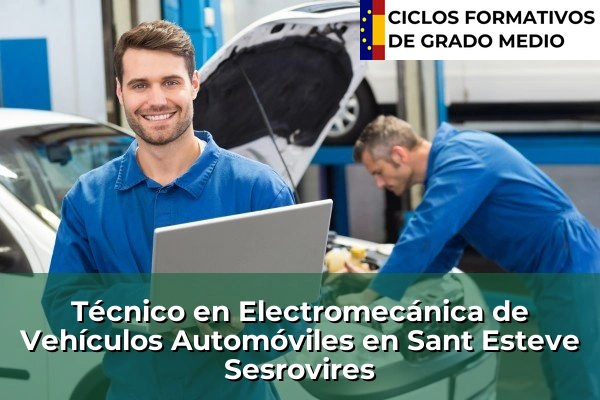 Técnico en Electromecánica de Vehículos Automóviles en La Palma de Cervelló 200 Técnico en Electromecánica de Vehículos Automóviles en Sant Esteve Sesrovires